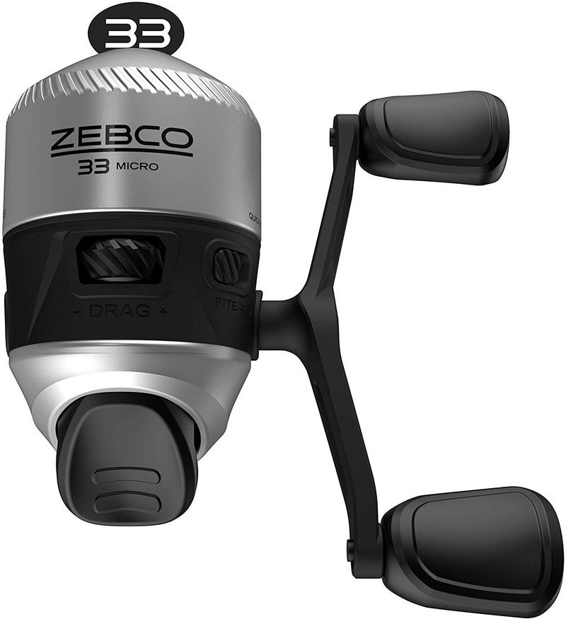 Zebco 33 Spincast Fishing Reel, Quickset Anti-Reverse with Bite Alert, Smooth Dial-Adjustable Drag, Powerful All-Metal Gears with a Lightweight Graphite Frame,Silver/Black - Image 5